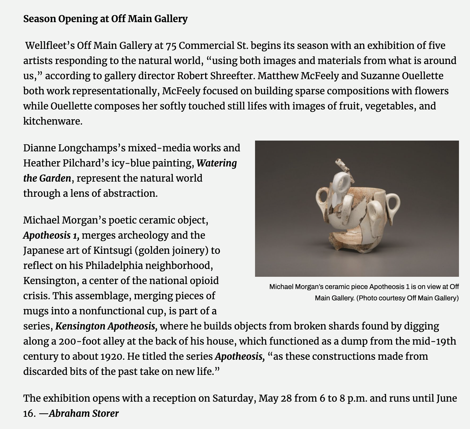 Season Opening at Off Main Gallery